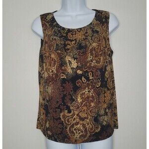 Vintage brown black grunge fairy whimsigoth boxy Sleeveless top